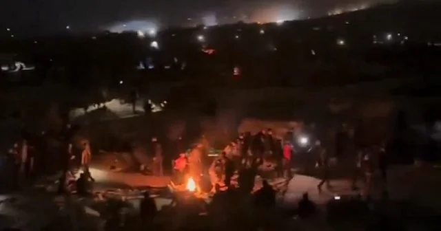 Yardım alabilmek için sokakta uyuyan Gazzeliler katlediliyor VİDEO İZLE