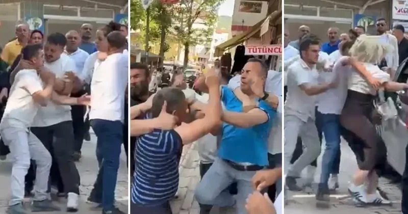 Eski eşler sokakta karşılaştı, sokak savaş alanına döndü: O anlar kamerada