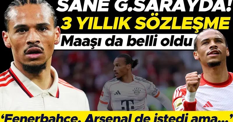 Leroy Sane, Galatasaray için yola çıktı! İşte sözleşme detayları...