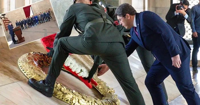 Bakan Tunç tan HSK heyetiyle birlikte Anıtkabir e ziyaret! Dikkat çeken anlar: Çiçek bıraktı, dua etti