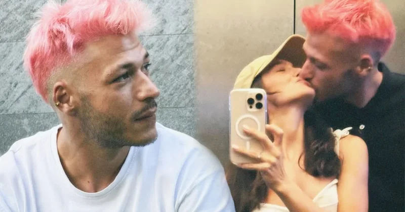 Hafsanur Sancaktutan makineyi eline aldı sevgilisinin pembe saçlarını kesti Sözcü Gazetesi