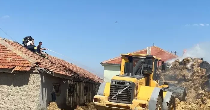 Kulu’da saman balyası yangını