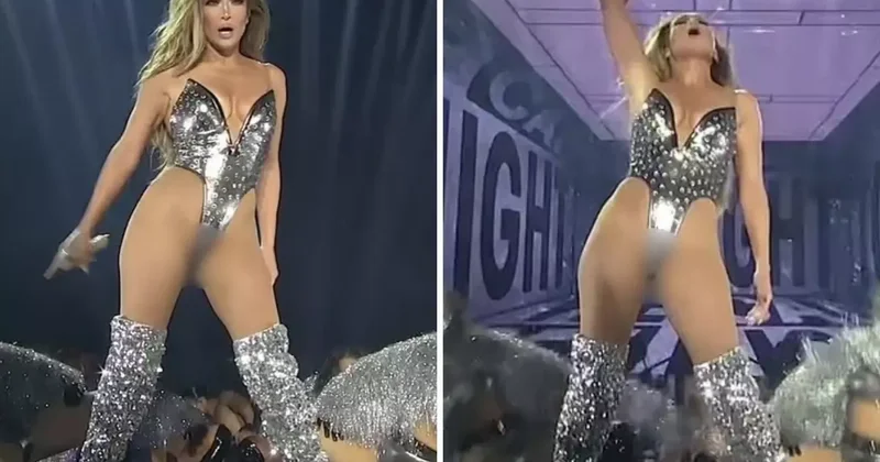 Jennifer Lopez, sahnede giydiği cesur kıyafetiyle ağızları açık bıraktı