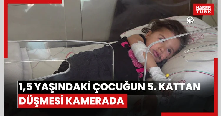 1,5 yaşındaki çocuğun 5. kattan otomobilin üzerine düşmesi kamerada