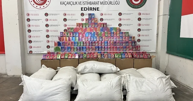 Edirne gümrük muhafaza ekipleri çok sayıda kaçak eşya ele geçirdi Edirne Haberleri