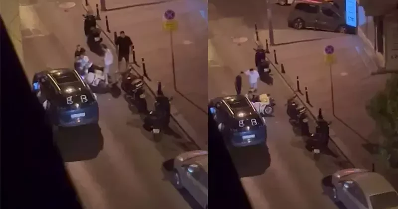 Gaziosmanpaşa da yaşanan kavgalar kamerada