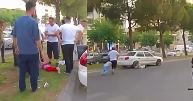 Babalarıyla yolun karşısına geçmek isterlerken otomobil çarptı: 2 çocuk yaralı