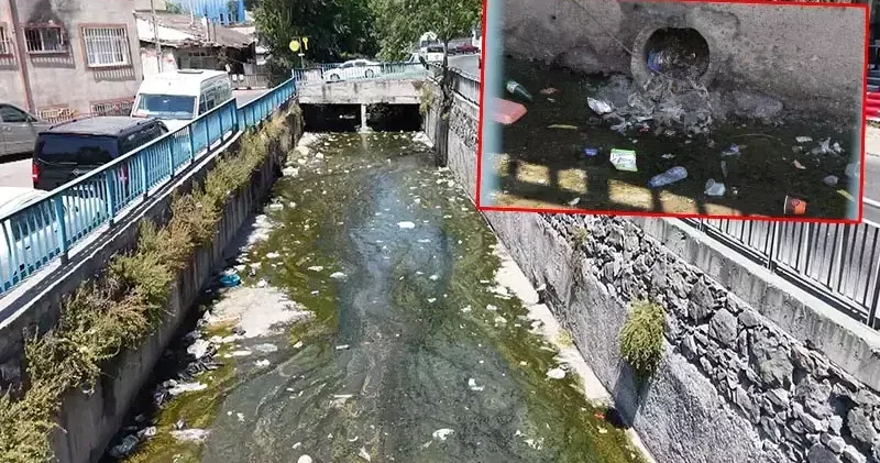 Galata Deresi çöple doldu, mahalleli tepki gösterdi