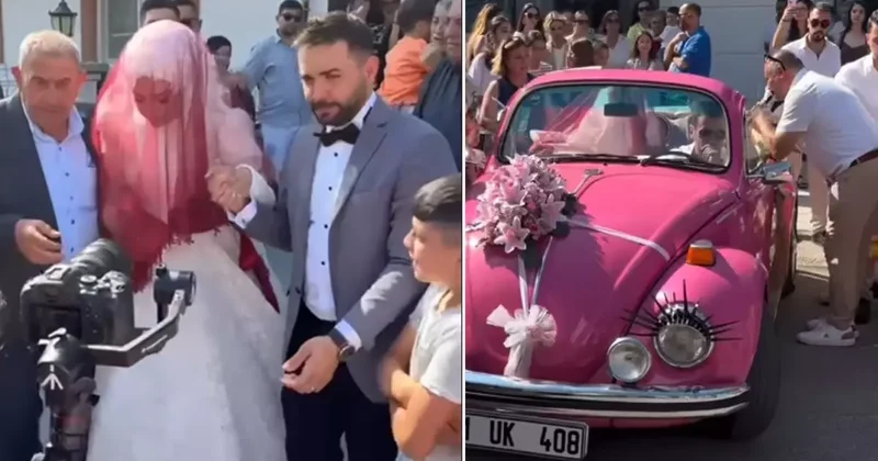 Kadir Ezildi gelinini davul zurna eşliğinde baba evinden aldı