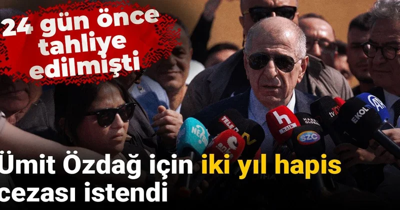 Ümit Özdağ için iki yıl hapis cezası istendi! 24 gün önce tahliye edilmişti
