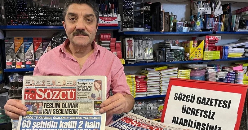 SÖZCÜ TV ye destek için her gün 30 gazete dağıtıyor Sözcü Gazetesi