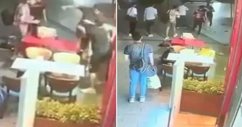 Kağıthane de eski eşinin sosyal medyadan yayın yaptığı kişiye bıçakla saldırdı; o anlar kamerada