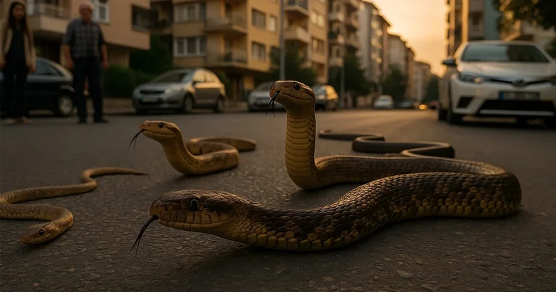 Yılanlar şehre akın ediyor! Sebebi sandığınız gibi değil Sözcü Gazetesi
