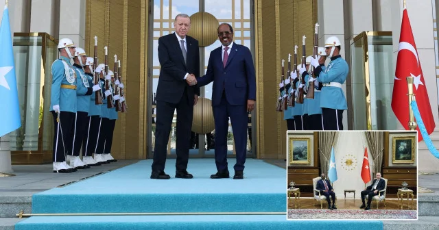 Somali Cumhurbaşkanı Ankara da: Cumhurbaşkanı Erdoğan karşıladı Gündem Haberleri