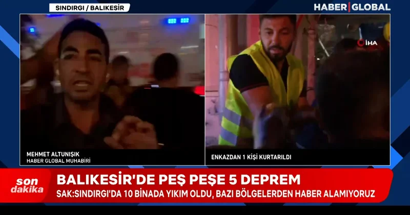 Balıkesir deki depremde can kaybı