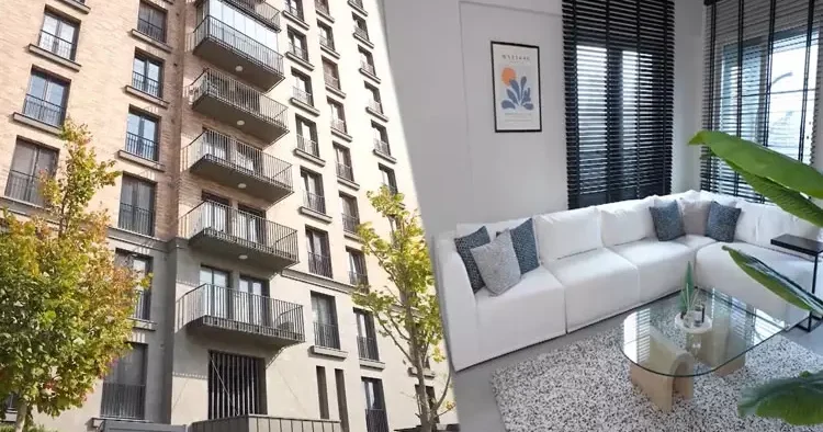 Ünlü oyuncu eşi ve kızıyla 2+1 bu evde yaşıyor!