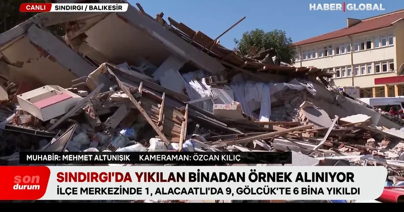 Sındırgı da 3 katlı bina neden yıkıldı? Kolon kesilmiş olabilir mi sorusu gündemde