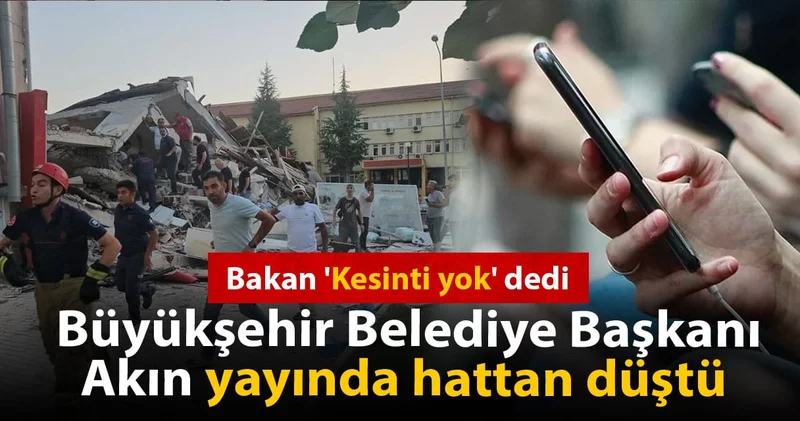 Bakan Kesinti yok dedi; Büyükşehir Belediye Başkanı yayında hattan düştü