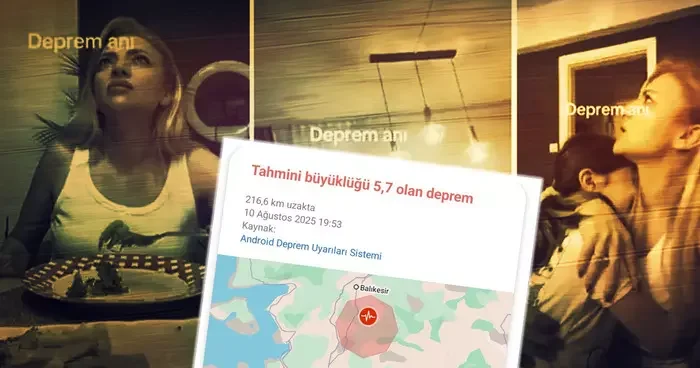 Yemek masasında panik! Depremden 30 saniye sonra telefona bildirim geldi, sonrasında olanlar oldu