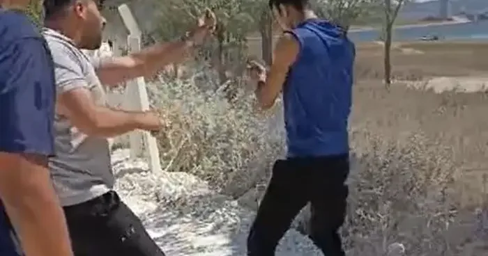 Hafriyat kamyonu sürücüsünden yabancı uyruklu vatandaşa tehdit iddiası
