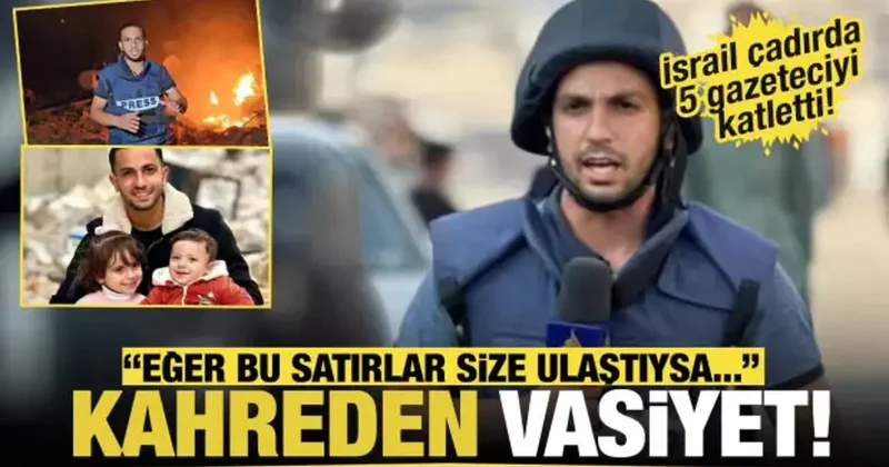 Filistin in sesi susturuldu! İsrail in katlettiği gazeteciden yürek burkan vasiyet...