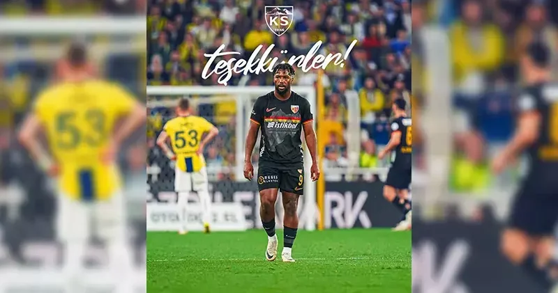 Kayserispor’da Nazon, Esteghlal FC’ye transfer oldu