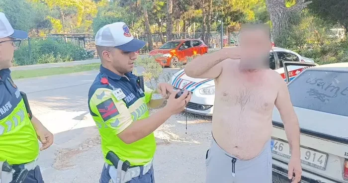 Manavgat ta ilginç anlar: Çevirmeye takılınca 6 şişe su içti ama nafile! Şimdi mahvoldum