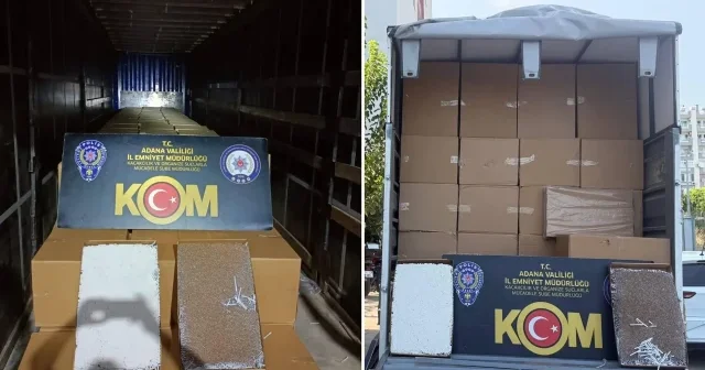 Adana’da dev operasyon: 7 milyon 425 bin makaron ele geçirildi Adana Haberleri