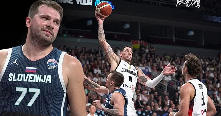 Doncic in çabası yetmedi, Almanya yarı finale yükseldi!