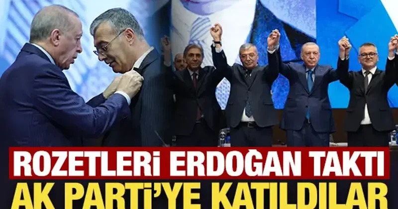 Rozetleri Erdoğan taktı: Seydişehir ve Emirgazi Belediye Başkanları AK Parti ye katıldı