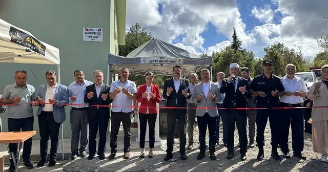 Gerze de hayırseverlerin katkılarıyla inşa edilen cami ibadete açıldı Sinop Haberleri