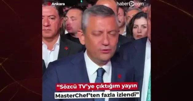 Özgür Özel reyting derdinde! “Masterchef’ten 2.5 kat fazla izlendi”