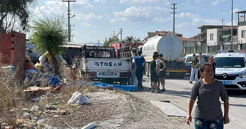 Akraba kavgasında kan döküldü: Gecekondu ateşe verildi