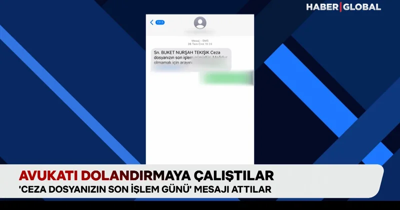 Dolandırıcılar bu kez baltayı taşa vurdu: Avukatı dolandırmaya çalıştılar