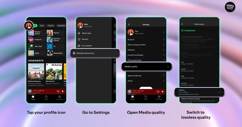 Spotify Premium’a kayıpsız ses özelliği geliyor, stüdyo kaydı kalitesi