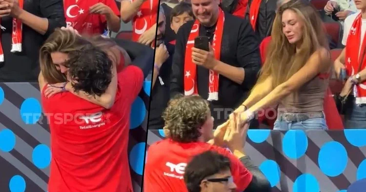 Ebru Şahin in mutluluk gözyaşları