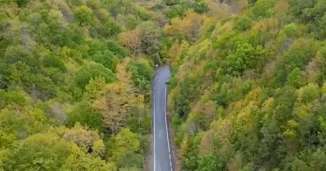 Ganos Dağı ormanlarında sonbahar büyüsü: Renk cümbüşü dronla görüntülendi VİDEO İZLE