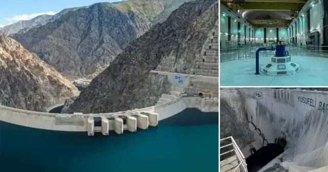 Yusufeli HES 3 yılda 3,4 milyon megavatsaatlik elektrik üretti Artvin Haberleri