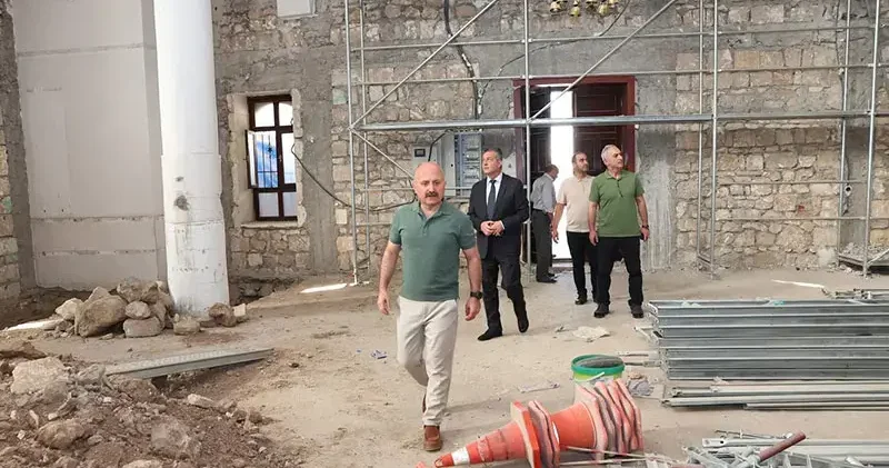 Adıyaman Yenipınar Camisi’nde restorasyon çalışmaları başladı