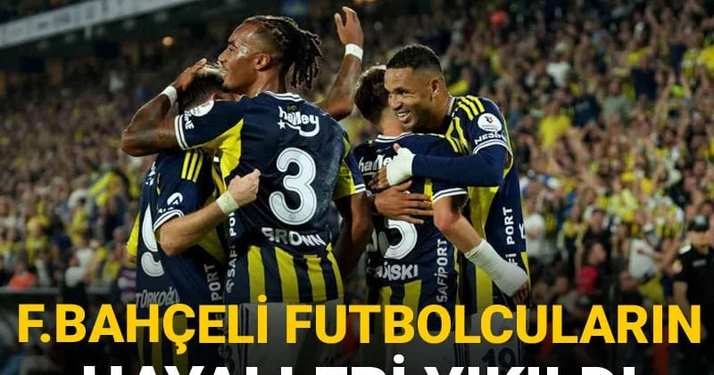 Fenerbahçeli futbolcular hayal kırıklığı yaşadı: Yönetime olay tepki