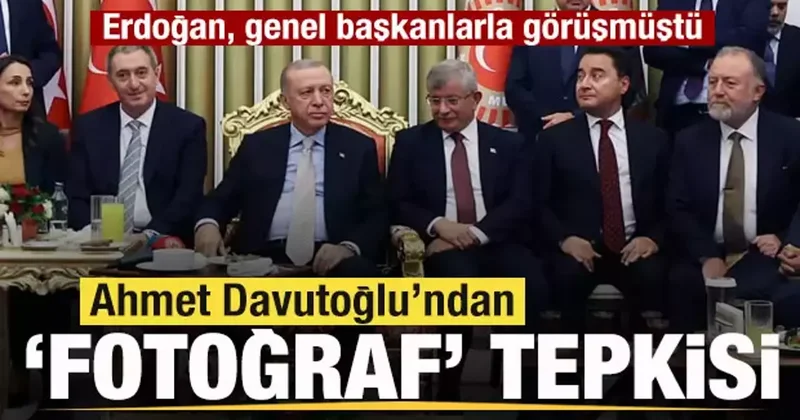 Erdoğan la fotoğrafı gündem olmuştu! Davutoğlu ndan açıklama: Asla boyun eğmeyeceğiz