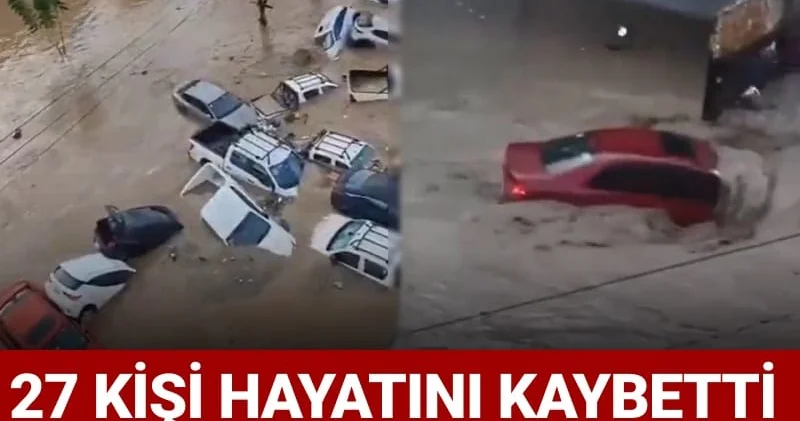 Arabalar yüzmeye başladı! Meksika’da sel felaketi: 27 ölü