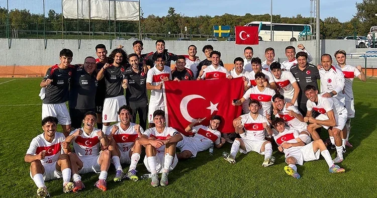 19 Yaş Altı Milli Futbol Takımı ndan 4 gollü prova!