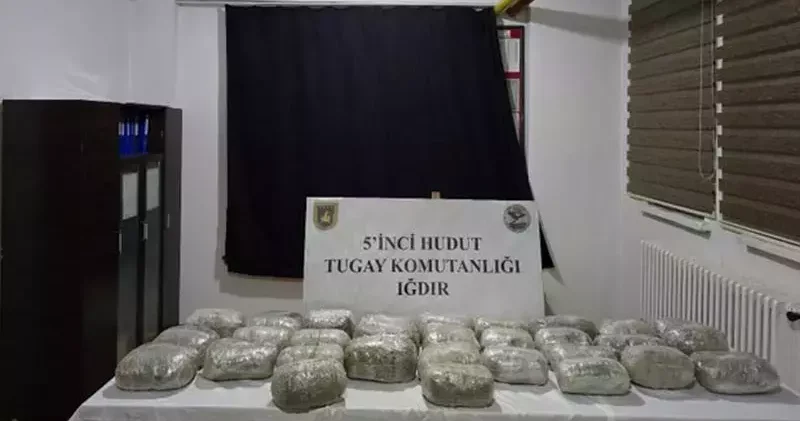 MSB: Iğdır Ağrı hudut hattında 32 kilo 56 gram uyuşturucu ele geçirildi