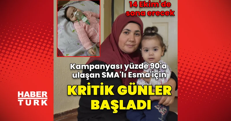 Kampanyası yüzde 90 a ulaşan SMA lı Esma için kritik günler Haberler Sağlık Haberleri