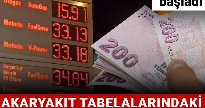 Akaryakıt tabelalarında fiyat ibaresi değişiyor!