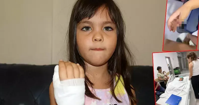 4 yaşındaki Mavi İmer in parmağı, anaokulunun demir kapısına sıkışıp koptu
