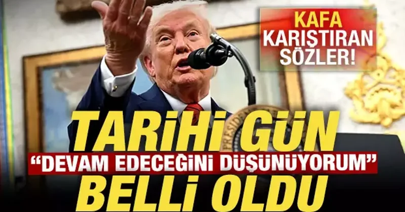 Trump devam edeceğini düşünüyorum diyerek duyurdu! Tarihi gün belli oldu