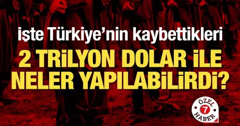 İşte terörün 40 yılda Türkiye ye kaybettirdikleri!