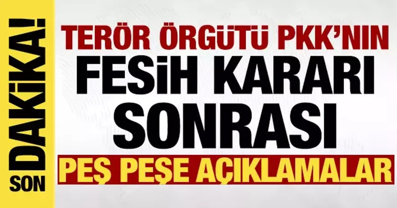 Terör örgütü PKK nın fesih kararına AK Parti den ilk tepki!